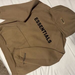 Fear of God Essentials Tan Hoodie